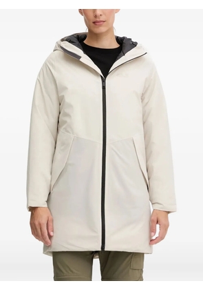JACK WOLFSKIN Frost Haven hooded zip-fastening coat - Neutrals