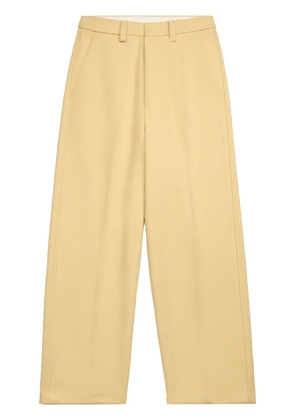 AMI Paris tailored wide-leg trousers - Yellow