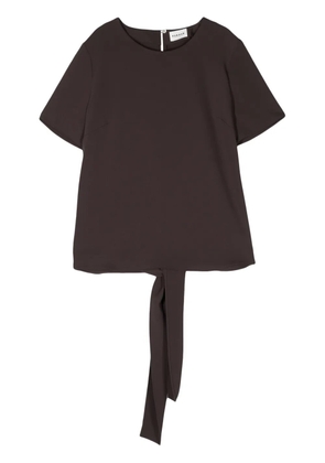 P.A.R.O.S.H. rear tie-fastening blouse - Brown