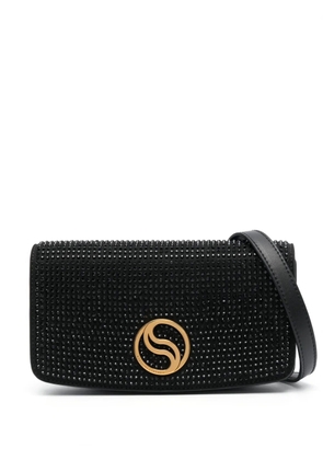 Stella McCartney rhinestone-embellished crossbody bag - Black