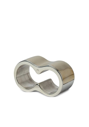 Parts of Four Contour Double ring - Silver