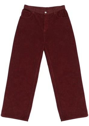COUNTY OF MILAN corduroy wide-leg trousers - Red