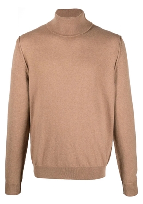 Maison Margiela high-neck cashmere jumper - Brown