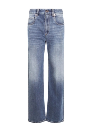 Brunello Cucinelli pressed-crease jeans - Blue