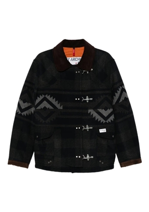 Fay 4-Ganci Yateh patterned coat - Blue