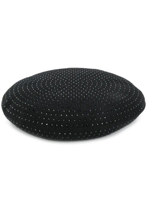 Saint Laurent crystal embellished beret - Black