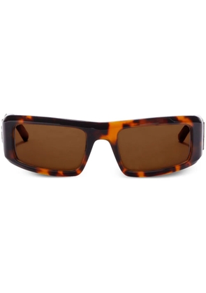 Palm Angels Eyewear Kerman rectangular-frame sunglasses - Brown