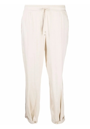 Lorena Antoniazzi side stripe track pants - Neutrals