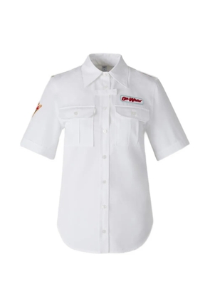 Off-White logo-patch shirt