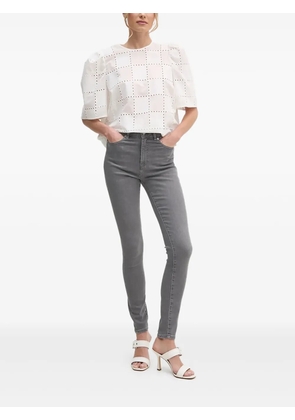 IVY OAK eyelet puff-sleeve top - White