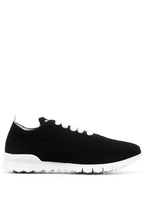Kiton fully-perforated low-top sneakers - Black