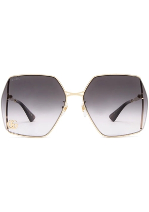 Gucci Eyewear logo-engraved tinted sunglasses - Yellow