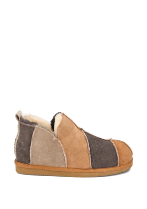 SHEPHERD Annie patchwork-design slip-on - Brown