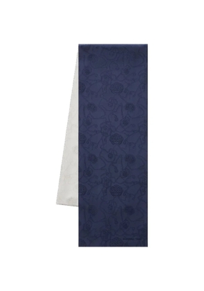 Shanghai Tang Tang rose chain tang scarf - Blue