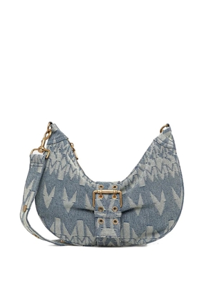 MARCIANO by GUESS monogram halfmoon buckle tote bag - Blue