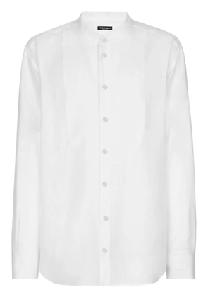 Dolce & Gabbana button-up linen shirt - White