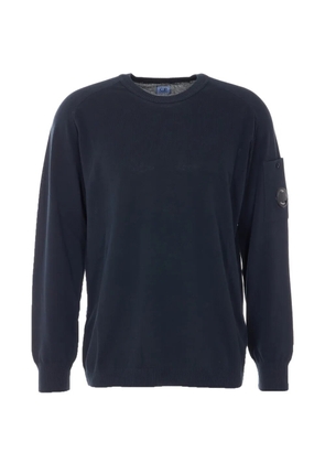 C.P. Company crew-neck logo-detail sweatshirt - Blue