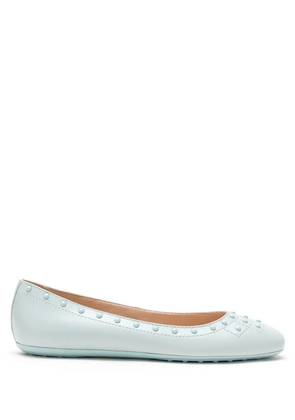 Tod's studded ballerina shoes - Blue