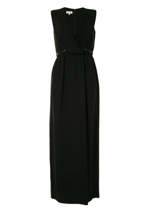 Delpozo V-neck long dress - Black