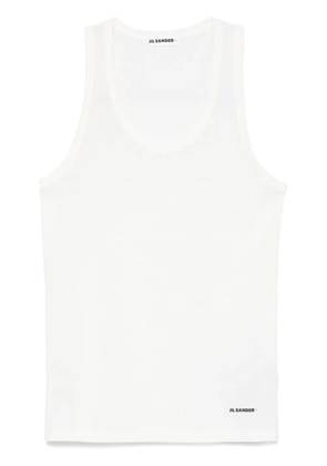 Jil Sander cotton tank top - White