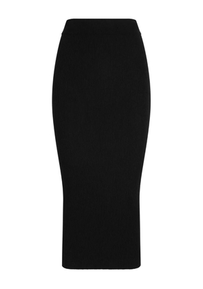 Dolce & Gabbana ribbed midi skirt - Black
