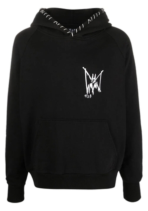 MJB Marc Jacques Burton logo-print long-sleeve hoodie - Black