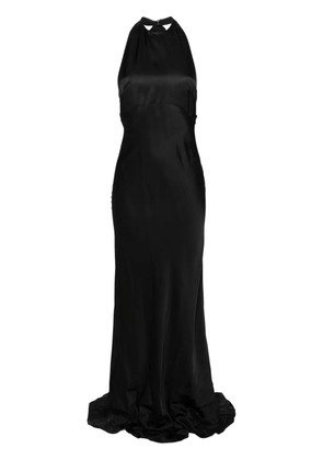 Nº21 open-back satin maxi dress - Black