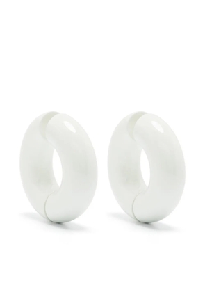 Uncommon Matters large Strato chunky-hoop earrings - White