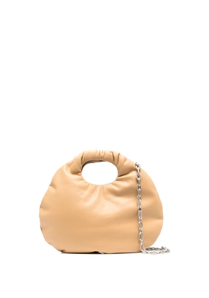 Low Classic Egg leather tote bag - Neutrals