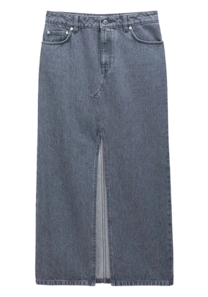 Filippa K front-slit organic cotton maxi skirt - Grey