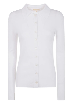 Michael Michael Kors fine-ribbed cardigan - White