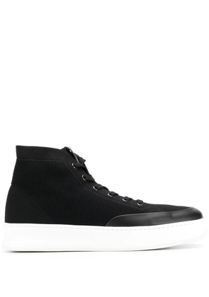 Tod's mesh high-top sneakers - Black