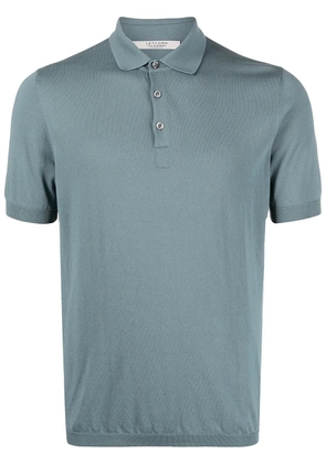 D4.0 short-sleeve fitted polo shirt - Blue