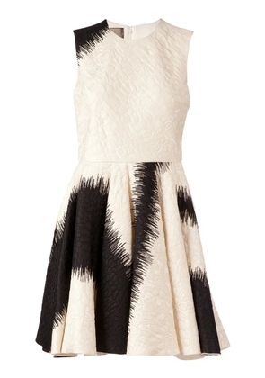 Giambattista Valli printed flared dress - White