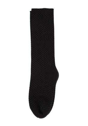 Haider Ackermann knit checked socks - Black