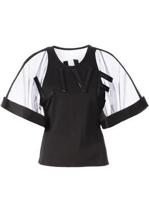 Undercover 'Live' top - Black