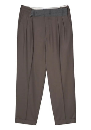 Magliano pleat-detail wide-leg trousers - Brown