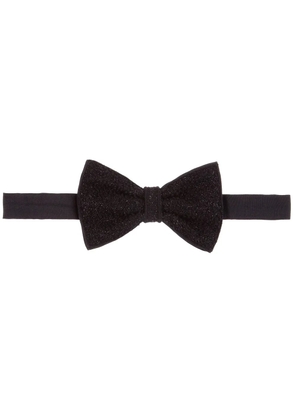 Jupe silk bow tie - Black