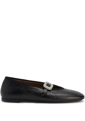 Giuseppe Zanotti Georgia Buckle ballet flats - Black
