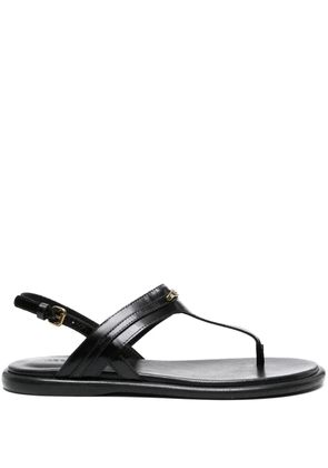 ISABEL MARANT Nya leather slingback sandals - Black