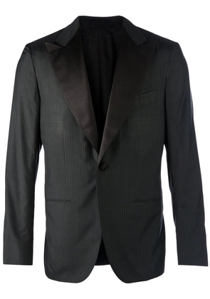 Kiton striped blazer - Black