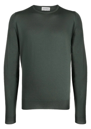 John Smedley Lundy crew-neck cotton sweatshirt - Green