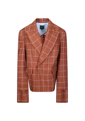 Jejia Olly check blazer - Brown