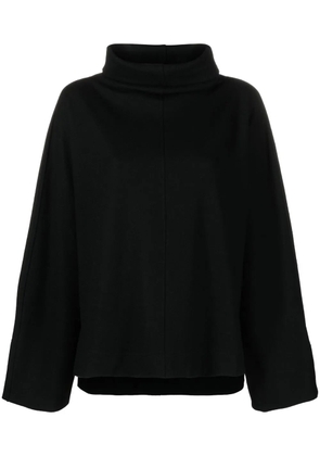 Issey Miyake mock-neck wide-sleeved top - Black