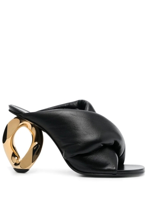 JW Anderson 95mm Chain Heel sandals - Black