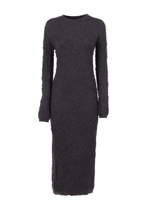 Fabiana Filippi embossed wool midi dress - Grey