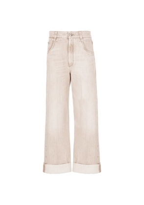 Brunello Cucinelli wide-leg jeans - Neutrals