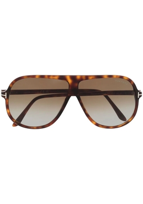 TOM FORD Eyewear tortoiseshell-effect sunglasses - Brown