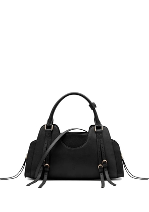 FRANCESCO BIASIA Corinne adjustable-strap calfskin tote bag - Black