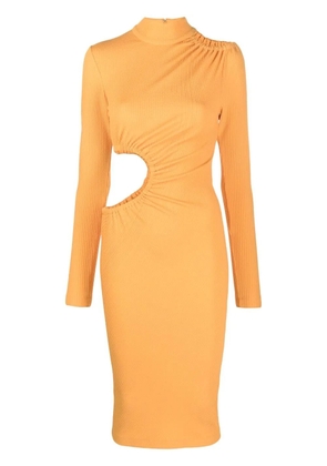 ROTATE BIRGER CHRISTENSEN cut-out asymmetric dress - Orange